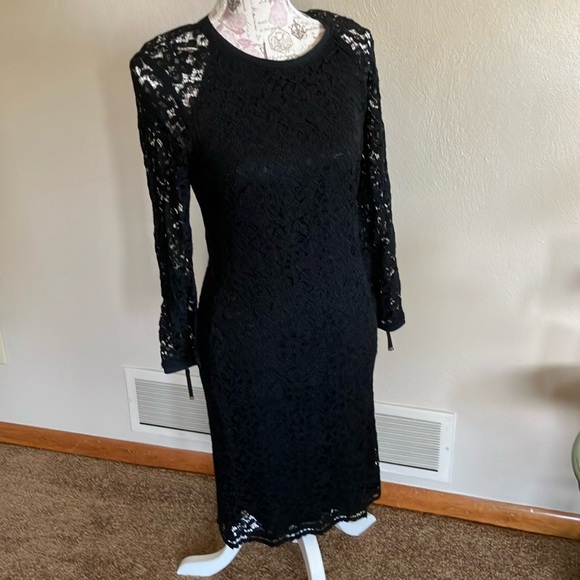 JUICY COUTURE BLACK EYELET PAIGE MIDI DRESS. RET $268. GORGEOUS! NWT. - Picture 15 of 16